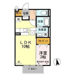 セレッソハイム【1階】の間取り