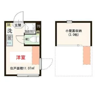 東京都大田区南馬込1【アパート】の間取り