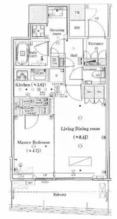 パークタワー晴海【26階】の間取り
