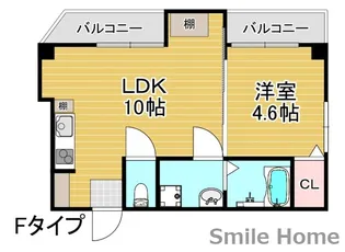 三研BLD.ロイヤル本館【5階】の間取り
