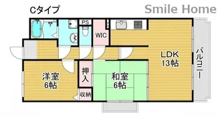 レジェロ住之江【8階】の間取り