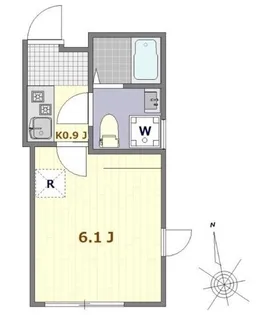 リュクスカーサ梅島【1階】の間取り