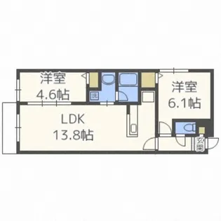 グランオルセーS8【5階】の間取り