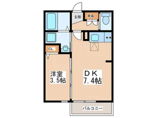 ラ・ヴィオ-ラ【1階】の間取り