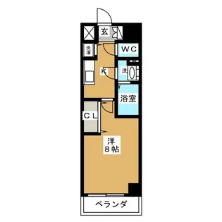 プレサンス新栄町ギャラント【14階】の間取り