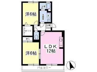 グリーンハイツ二葉【2階】の間取り