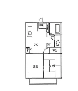 ビレッジファイブC【2階】の間取り