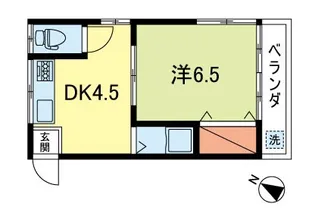 今泉ハイツ3号棟【2階】の間取り