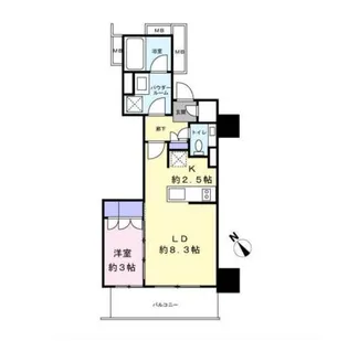 品川タワーレジデンス【6階】の間取り