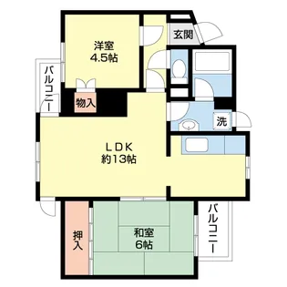 レジデンス辰巳【2階】の間取り