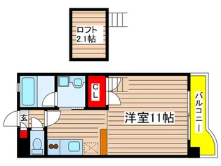 黎明マンション【1階】の間取り