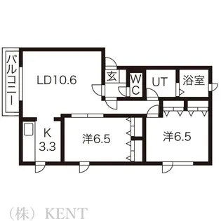リバーブリーズ(6-8)【2階】の間取り