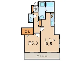 ラ・プリュ-ム【1階】の間取り