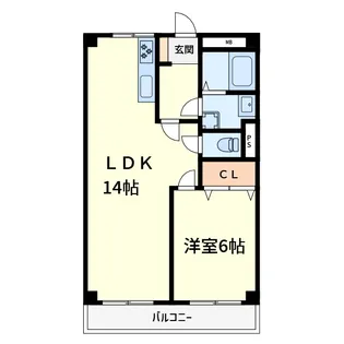 グランド大山崎【2階】の間取り
