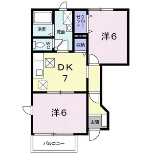 プレアー【1階】の間取り