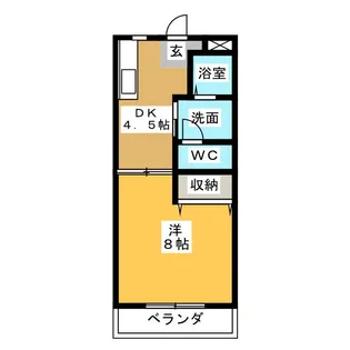パインコーポ弐番館【3階】の間取り