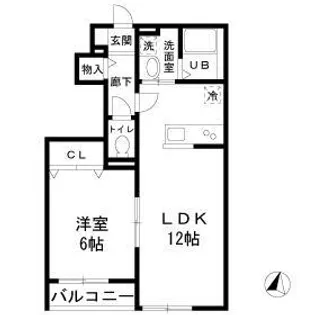 ロータスハウス【1階】の間取り