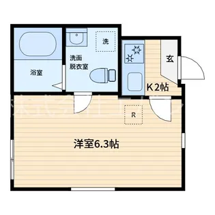 鳩ヶ谷フラッツ【3階】の間取り