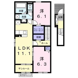 LUXOR G I【2階】の間取り