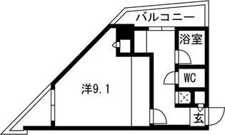 フェスタ天神【6階】の間取り