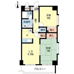 パークサイド小柴【2階】の間取り