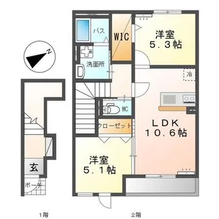 CARDANO【2階】の間取り