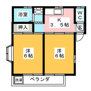 コーポカナメ【2階】の間取り