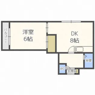 ピュアライフ門脇【2階】の間取り