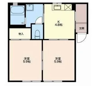 プランドールソシアA【1階】の間取り