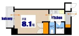 京橋森野ビル【8階】の間取り
