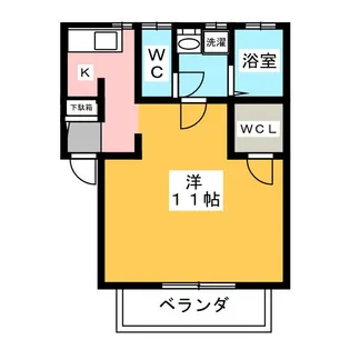 GLAD SPACE【2階】の間取り