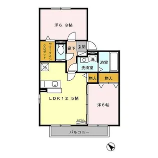 ヴィラパルテール【2階】の間取り