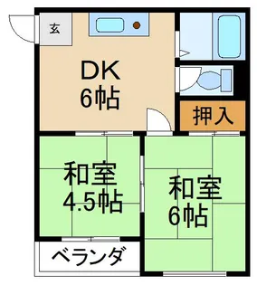 イナビル桜町【3階】の間取り