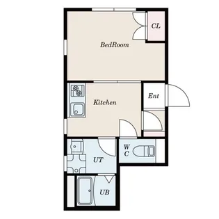 Aria王子上中里【2階】の間取り
