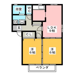 フィオーレ青木A【2階】の間取り
