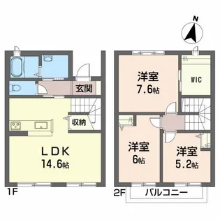 ヴィラ東松山の間取り