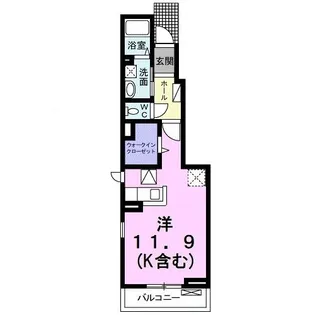 フェイバー フォーレスト【1階】の間取り