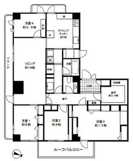 ヒルトップ道灌山【3階】の間取り
