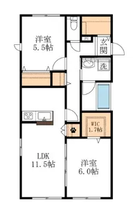 (仮称)末長4丁目メゾン【1階】の間取り