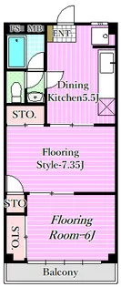 ハイツヤマヒデ【1階】の間取り