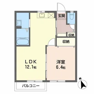 アルタ本城G【2階】の間取り