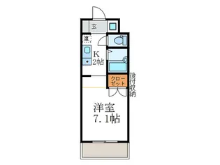 フォスマット松ヶ崎【1階】の間取り