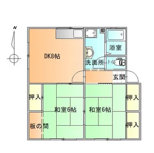 クレールA棟【1階】の間取り