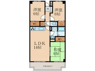 マンテネールII【3階】の間取り