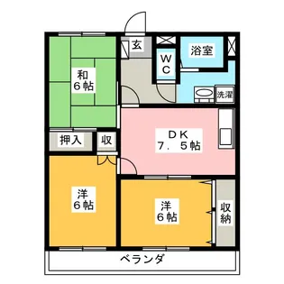 ファクトリー長良【1階】の間取り