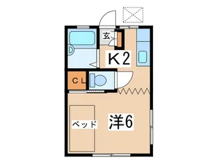 ハイツヒロ【1階】の間取り