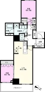 大宮スカイ&スクエア ザ・タワー【14階】の間取り