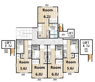 ソルティ4武蔵小杉【2階】の間取り