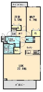 アビーロードI【3階】の間取り