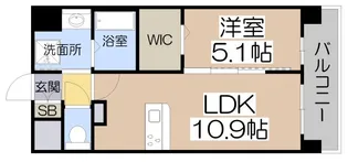 アストラルグラミ阿倍野(アベノ)【6階】の間取り